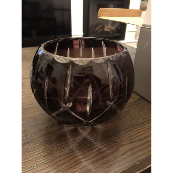 Gorham Crystal- Vintage Lady Anne Rose Bowl 7” Amethyst - Picture 8 of 10